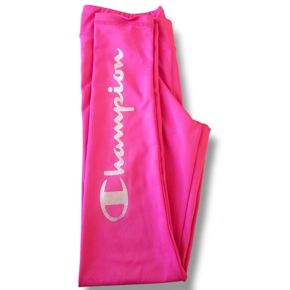 Girls size large Champion Leggings , new without tag, bright pink leggings - Picture 5 of 8
